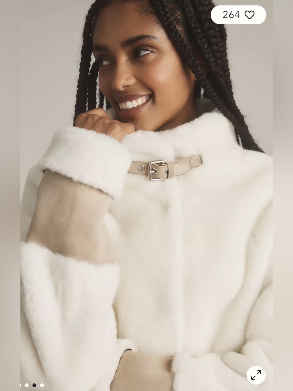 Soia & Kyo Anthropologie Fiala Sherpa Coat size Large - Picture 6 of 15